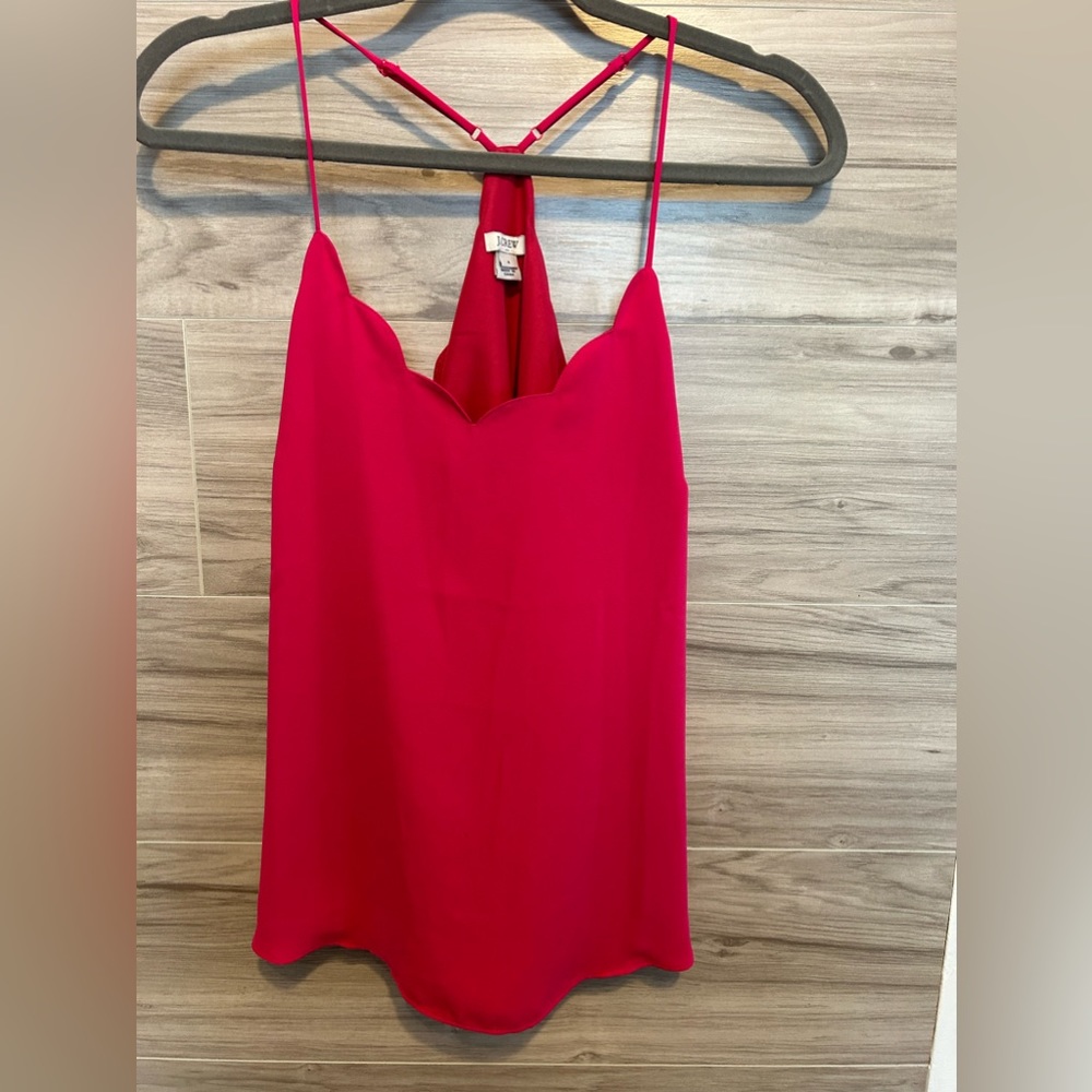 Pink J Cree scallop neck blouse- size 4